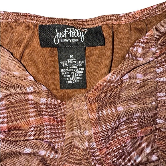 Brown and Pink Plaid Tank Top - Picture 3 of 3